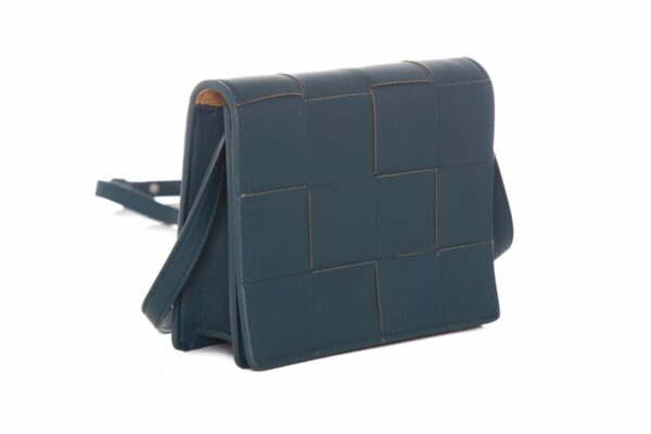 Bottega Veneta Teal Mini Cassette Cross-Body - Image 2