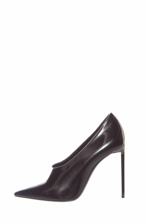 YSL Black Pointed Toe Heels SZ 37 - Image 9