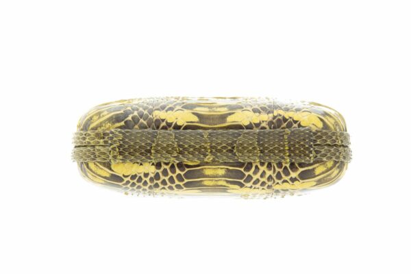 Bottega Veneta Yellow Python "the Knot" Clutch - Image 3