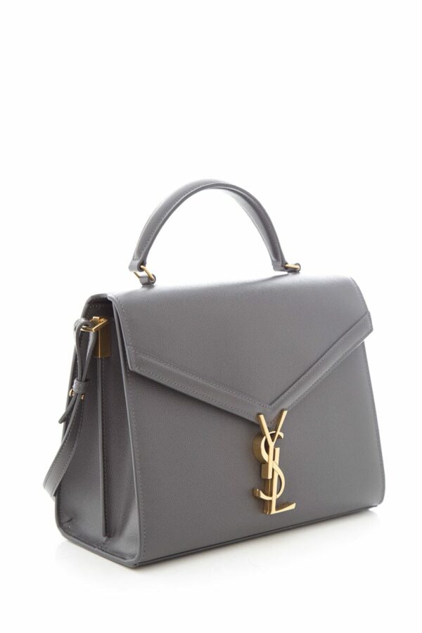 YSL Grey Cassandra Medium Handbag - Image 2