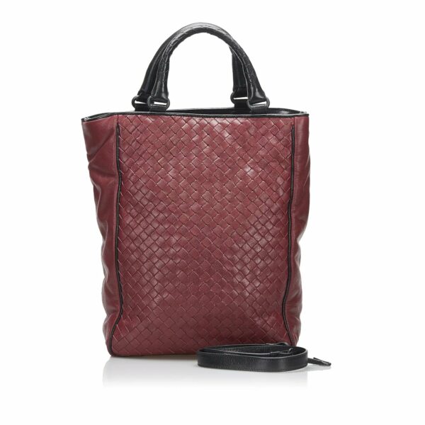 Bottega Veneta Handbag Red Intrecciato