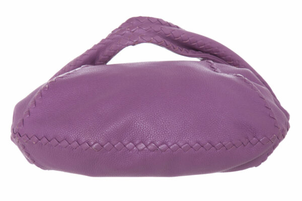 Bottega Veneta Purple Leather Hobo - Image 6