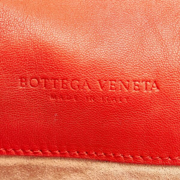 Red Bottega Veneta Intrecciato Leather Tote Bag - Image 5