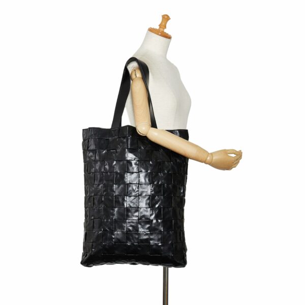 Black Bottega Veneta Maxi Intrecciato Cassette Tote - Image 9