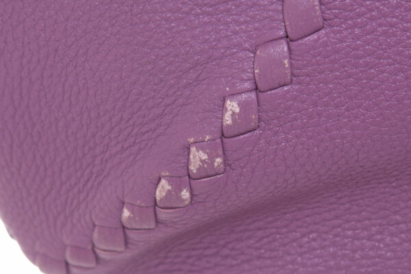 Bottega Veneta Purple Leather Hobo - Image 5