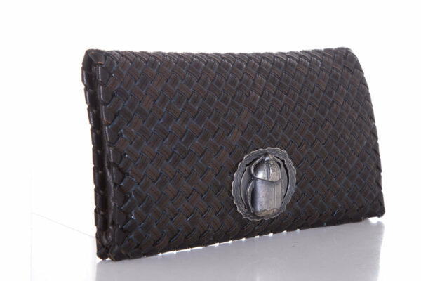 Bottega Veneta Vintage Black Scarab Beatle Clutch - Image 2