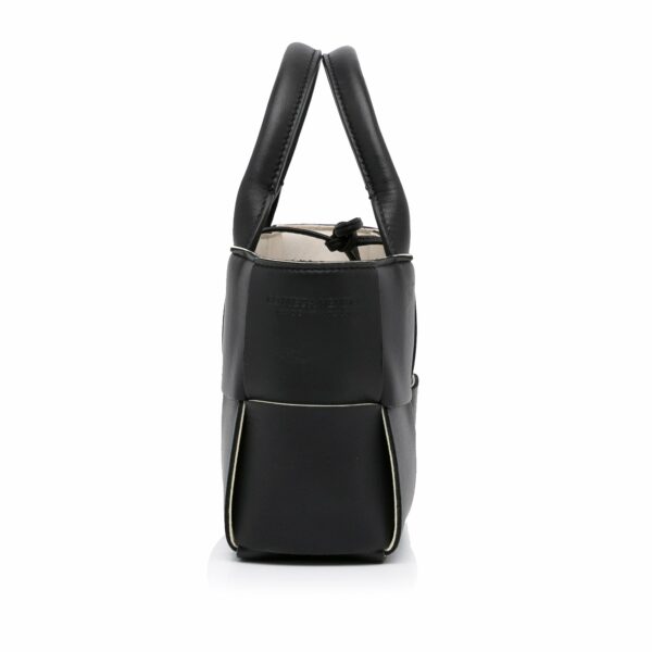 Black Bottega Veneta Mini Arco Tote Satchel - Image 2