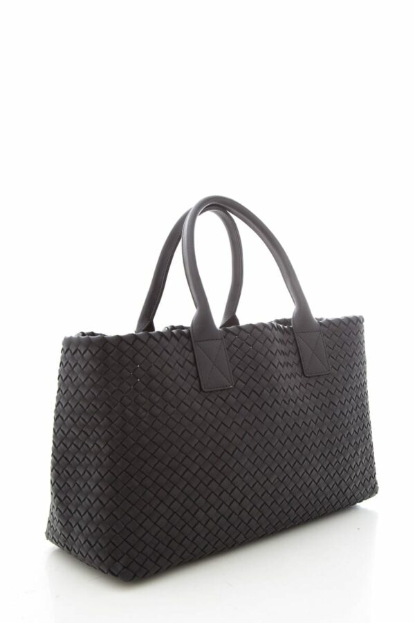 Bottega Veneta Black Cabat Intrecciato Leather Tote - Image 2