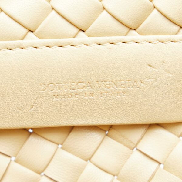 Bottega Veneta Fringe Crisscross Clutch Light Brown Intrecciato - Image 7