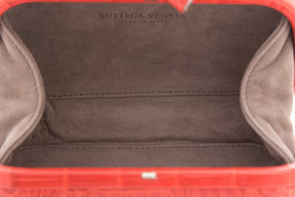 Bottega Veneta Red Embossed Clutch - Image 5