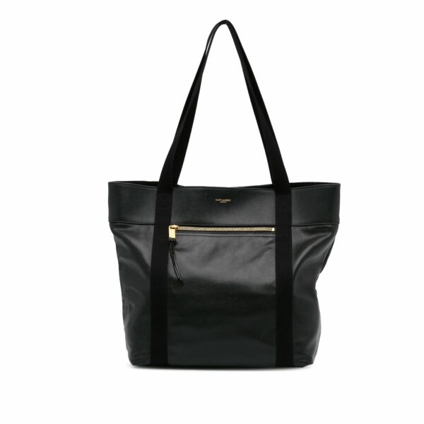 Black YSL Daily Cabas Small Tote Bag - Image 10