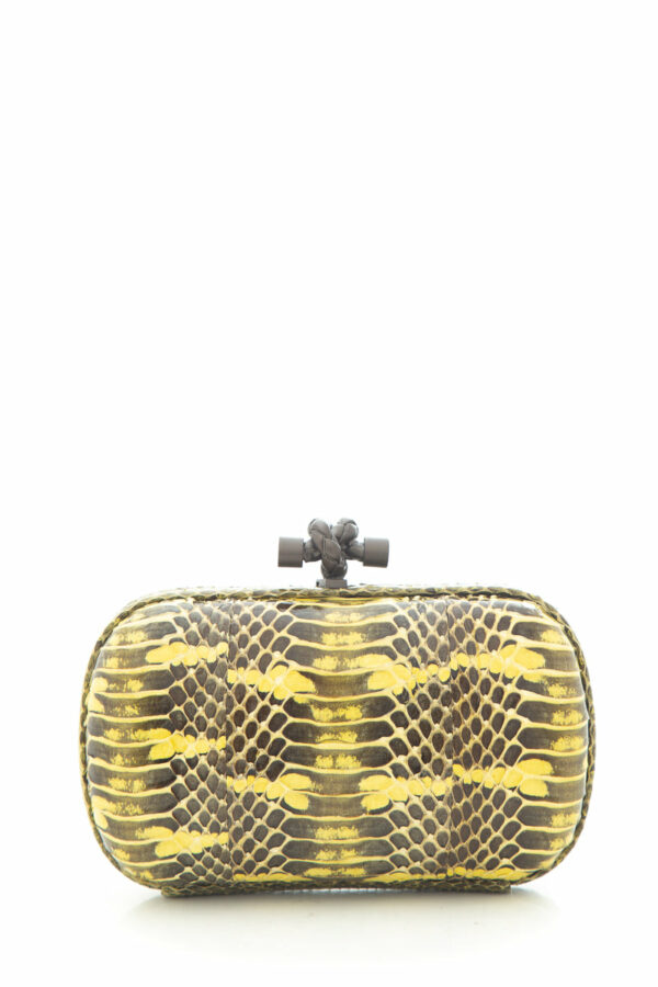 Bottega Veneta Yellow Python "the Knot" Clutch - Image 7