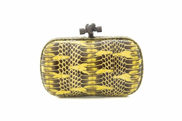 Bottega Veneta Yellow Python "the Knot" Clutch - Image 2