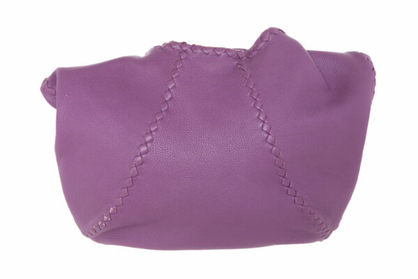 Bottega Veneta Purple Leather Hobo - Image 4