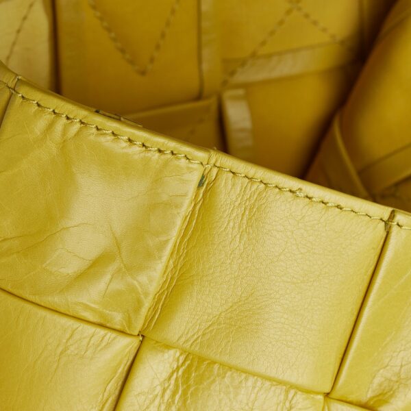 Yellow Bottega Veneta Maxi Intrecciato Cassette Tote Bag - Image 9