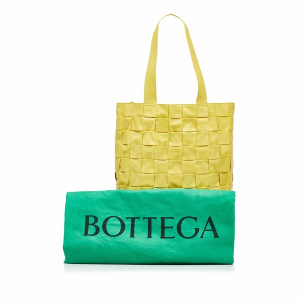 Yellow Bottega Veneta Maxi Intrecciato Cassette Tote Bag - Image 14