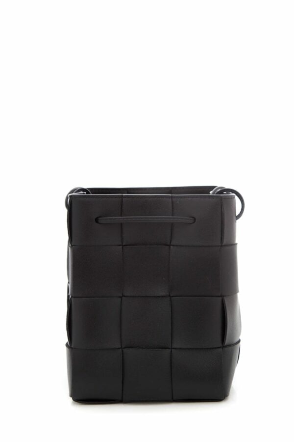 Bottega Veneta Black Mini Cassette Cross-body Bucket Bag - Image 5