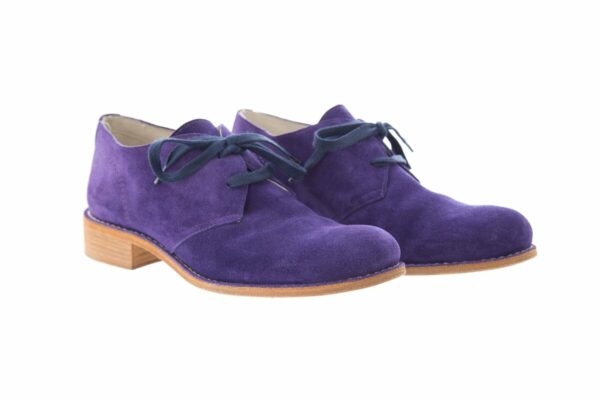 Bottega Veneta Purple Suede Oxford SZ 36.5 - Image 2