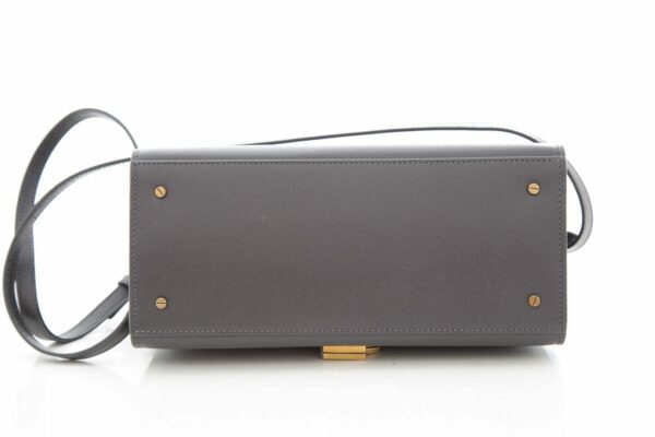 YSL Grey Cassandra Medium Handbag - Image 5