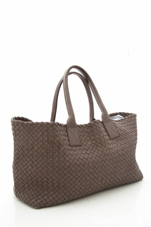 Bottega Veneta "Cabat" Intrecciato Mushroom Tote - Image 2