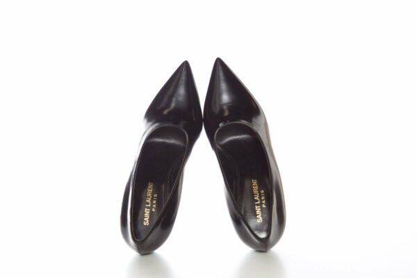 YSL Black Pointed Toe Heels SZ 37 - Image 5