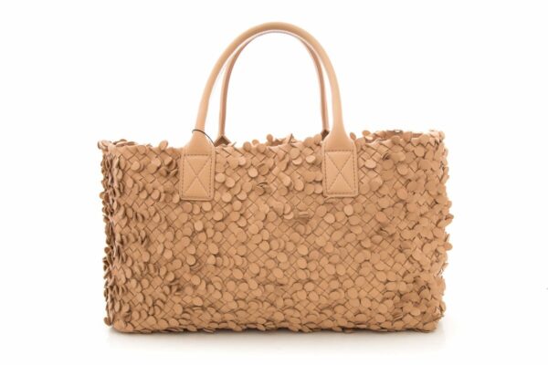 Bottega Veneta Limited Tan Poussin Paillettes Cabat Tote - Image 3