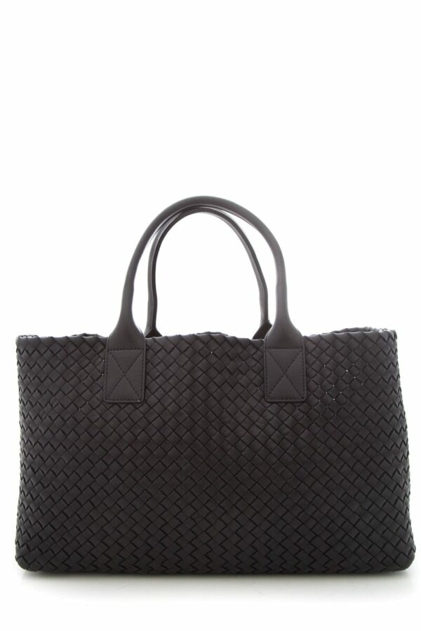 Bottega Veneta Black Cabat Intrecciato Leather Tote - Image 8