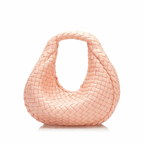 Bottega Veneta Jodie Mini Pink Padded Intrecciato - Image 3