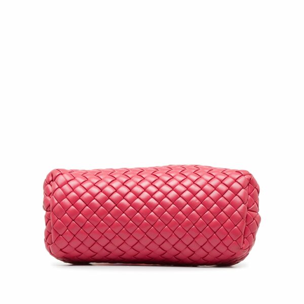 Bottega Veneta The Handle Mini Pink Intrecciato - Image 4