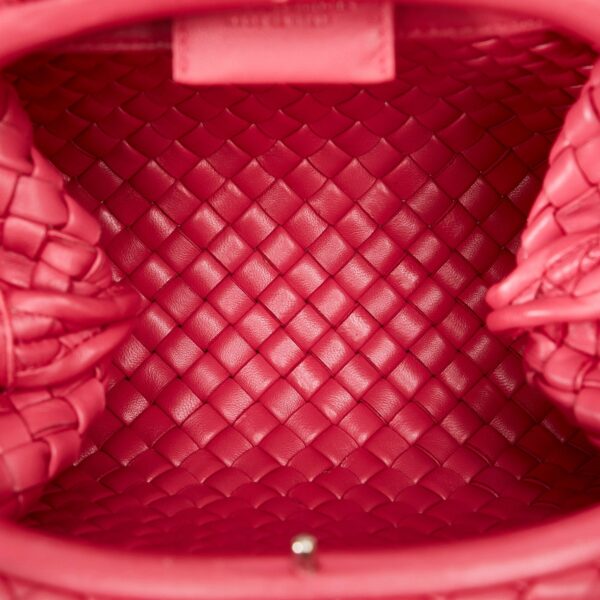 Bottega Veneta The Handle Mini Pink Intrecciato - Image 6