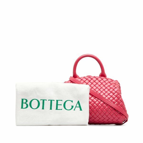 Bottega Veneta The Handle Mini Pink Intrecciato - Image 8