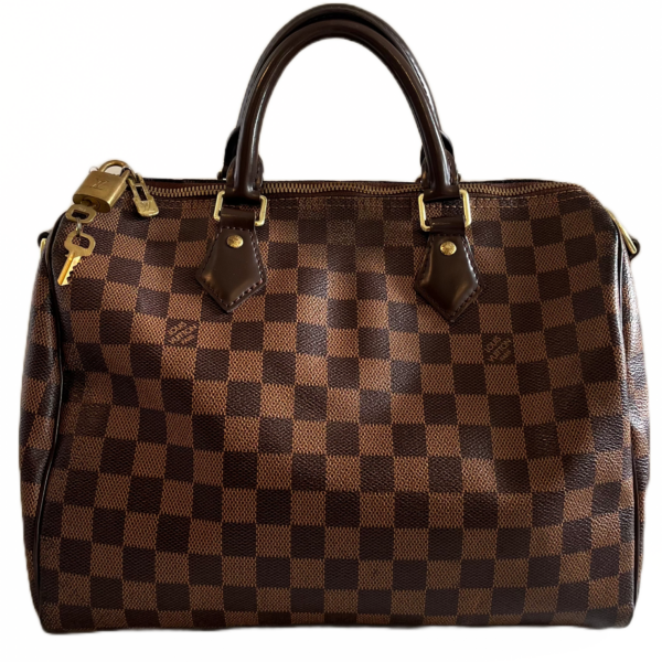 LV Speedy 30 Bandouliere, Damier Ebene - Image 2