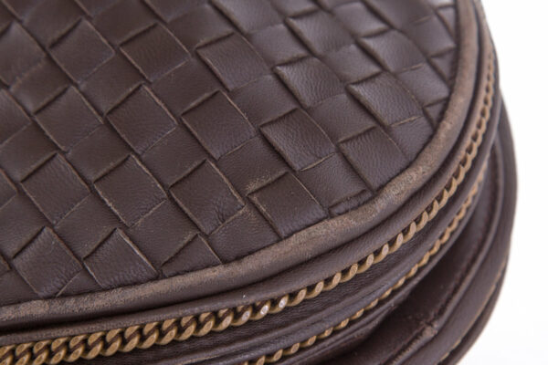 Bottega Veneta Brown Braided Triple Chain Hobo - Image 8