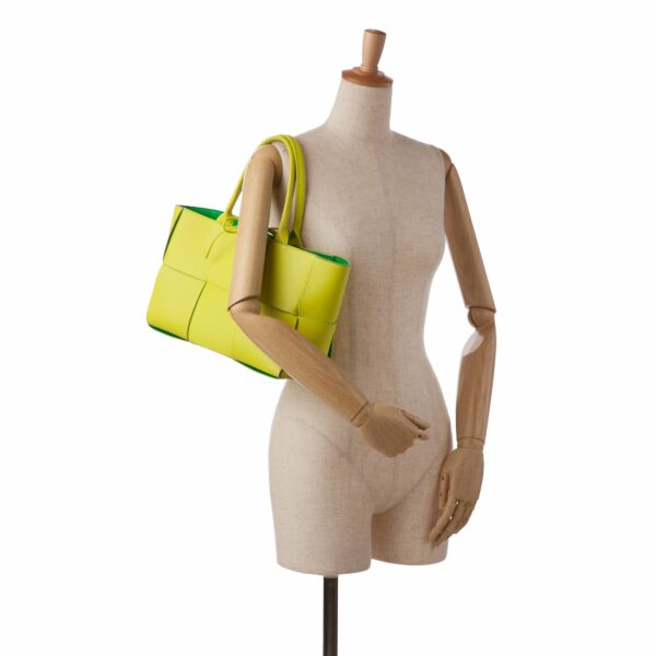 Green Bottega Veneta Maxi Intrecciato Small Arco Tote - Image 10