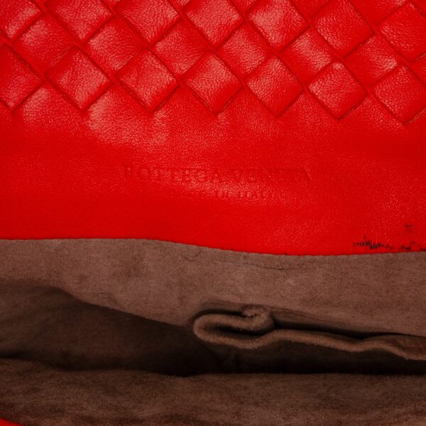 Red Bottega Veneta Large Intrecciato Cesta Tote Bag - Image 5