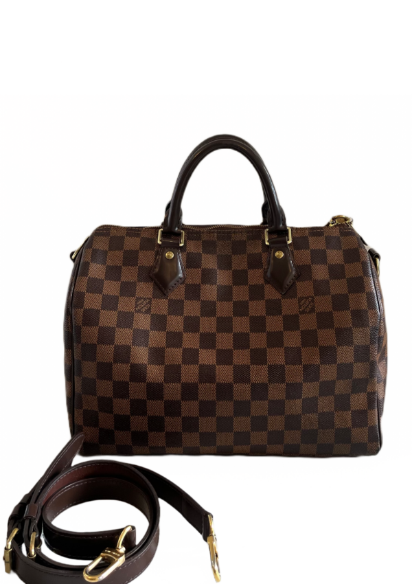 LV Speedy 30 Bandouliere, Damier Ebene - Image 22