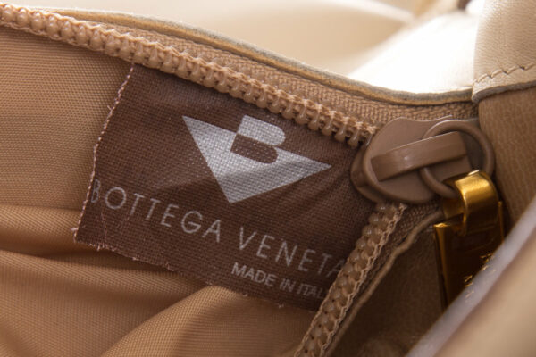 Bottega Veneta Beige Intrecciato Flap Leather Shoulder - Image 7