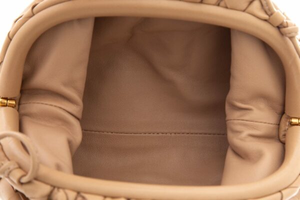 Bottega Veneta Beige Mini Pouch Handbag - Image 5