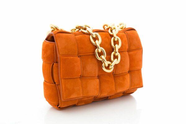 Bottega Veneta Rust Suede "Chain Cassette"  Handbag - Image 2