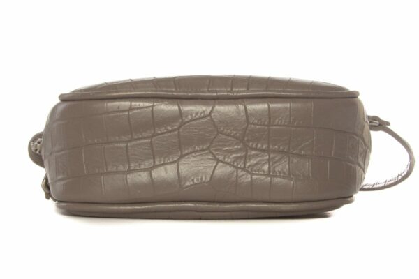 YSL Grey Embossed Croc Blogger  Cross-Body - Image 5