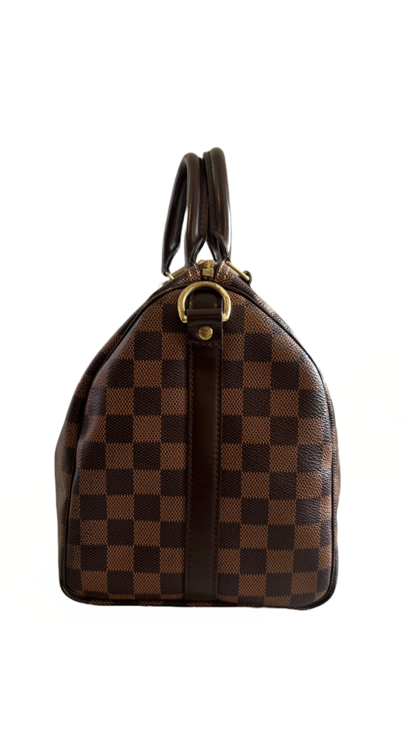 LV Speedy 30 Bandouliere, Damier Ebene - Image 4