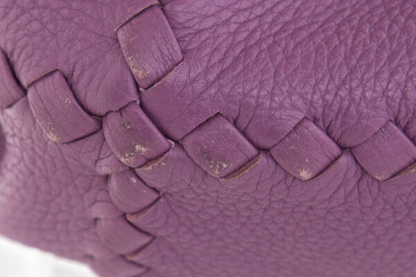 Bottega Veneta Purple Leather Hobo - Image 8