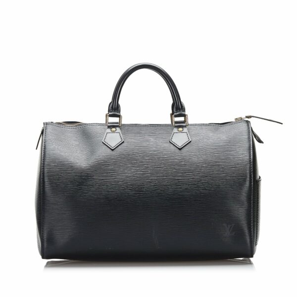 LV Speedy 35 Black Epi - Image 12