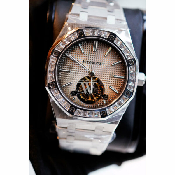 Audemars Piguet Royal Oak 41mm Smoked Grey Dial 950 Platinum Men's Watch 26516PT.ZZ.1220PT.01 - Image 3