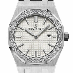 Audemars Piguet Royal Oak Diamond Silver Dial Stainless Steel Ladies Watch 67651St.zz.1261St.01