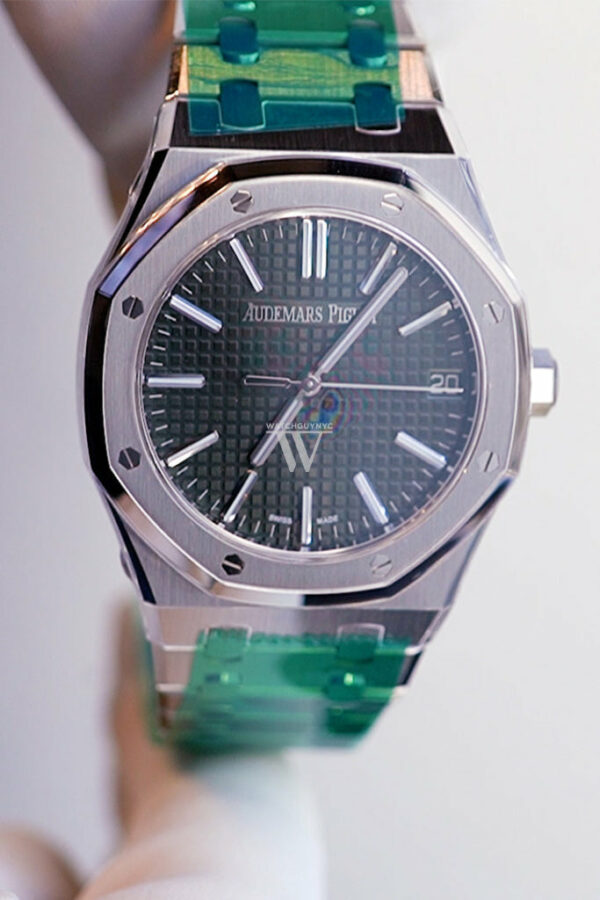 Audemars Piguet Royal Oak 41 Khaki Green Dial 50th Anniversary Watch 15510ST.OO.1320ST.04 DCM - Image 2