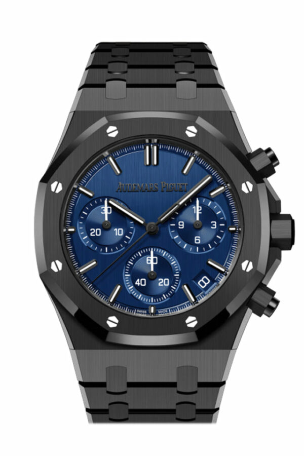 Audemars Piguet Royal Oak 41 Blue dial Black ceramic Watch 26240CE.OO.1225CE.98