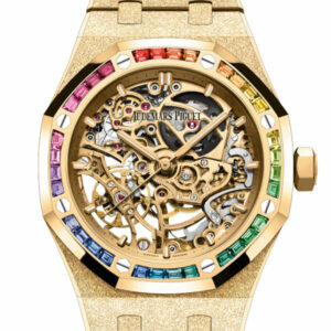 Audemars Piguet Royal Oak 37 Yellow gold-toned openworked dial Hammered 18-carat yellow gold Watch 15468BA.YG.1259BA.01