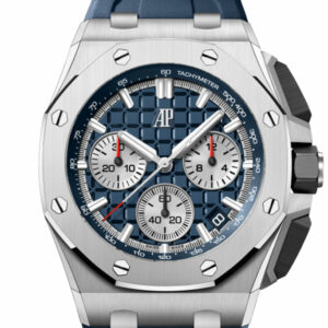 Audemars Piguet Royal Oak Offshore 43 Blue dial Blue rubber strap Watch 26420TI.OO.A027CA.01