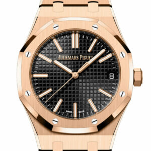 Audemars Piguet Royal Oak Black Dial Pink Gold Watch 15510OR.OO.1320OR.04